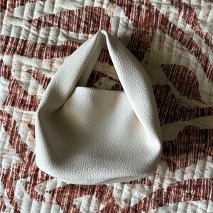 Elegant White Textured Micro Women's Bag